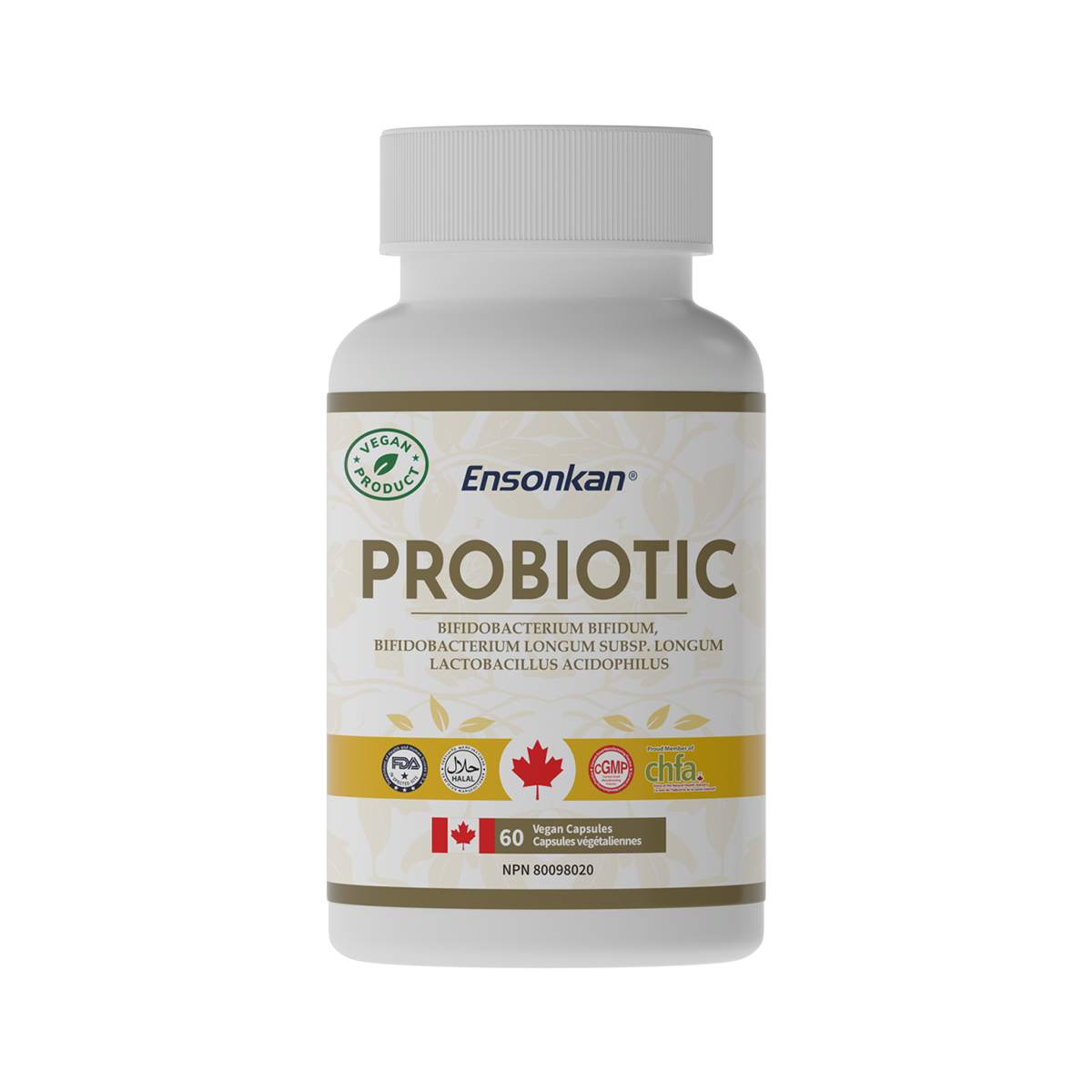 Ensonkan Probiotic 60 Vegan Capsules 益生菌 60粒 Exp:2028/03