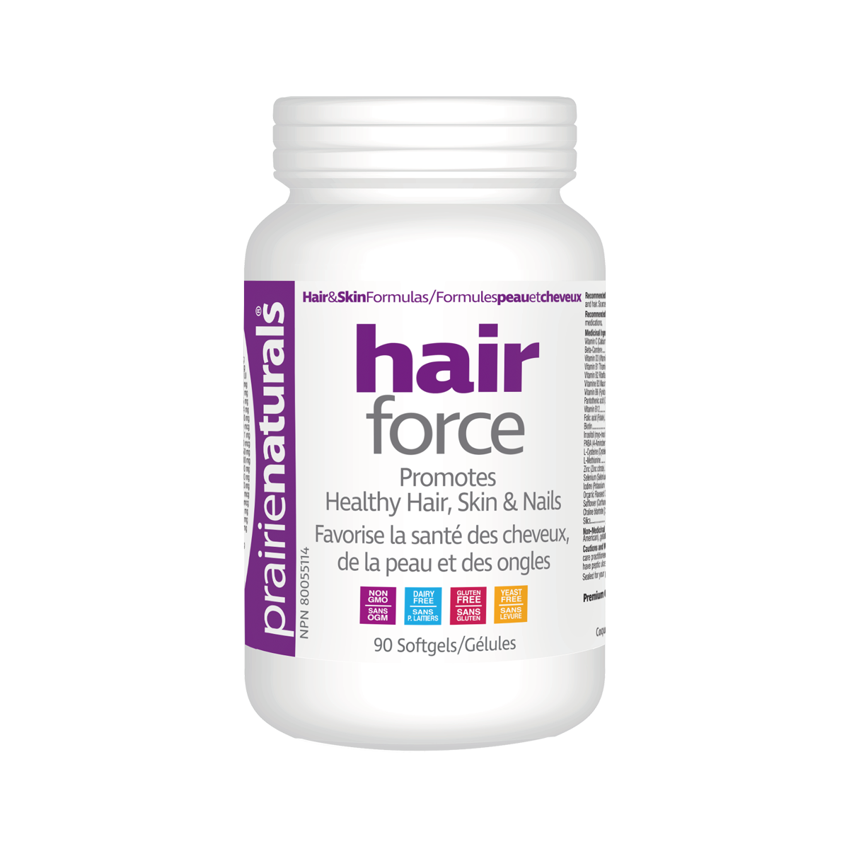 Prairie Naturals Hair-Force 髮勁配方 90粒  補充頭髮營養，強效防脫髮
