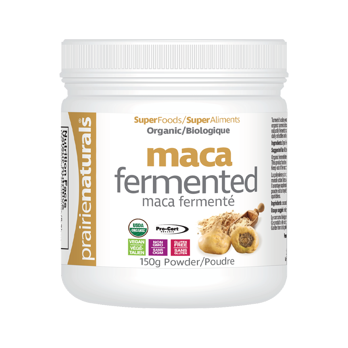 Prairie Naturals Fermented Organic Maca Wholefood Powder 有機發酵瑪卡粉 150g Exp: 2024/12 (提高男性能力活力，緩解女性更年期的症狀）