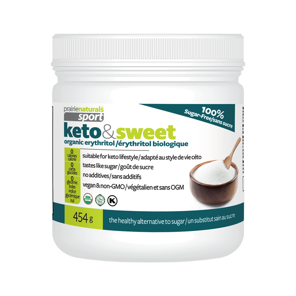 Prairie Naturals Keto & Sweet Organic 有機赤蘚糖醇 454g -       100% 天然、0 淨碳水化合物、 0 卡路里 , 適合減肥人士，生酮飲食人士￼(Exp: 2024/11)