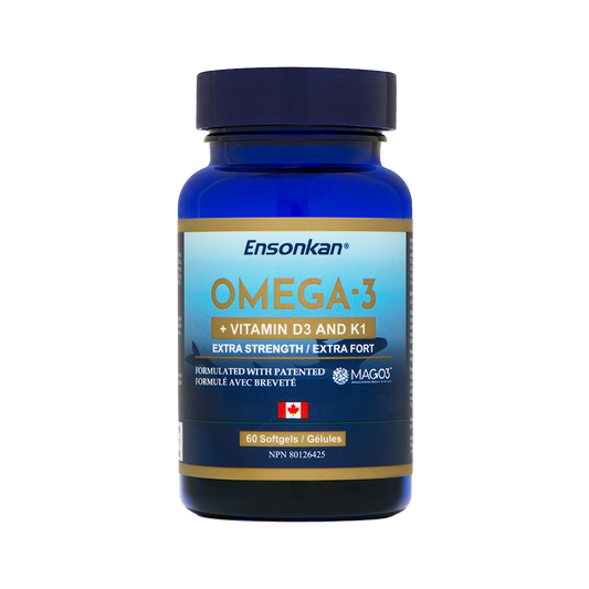 Ensonkan Omega 3 + Vitamin D3 and K1 (安迅康MAG-O3™ 高濃度魚油)  60 粒