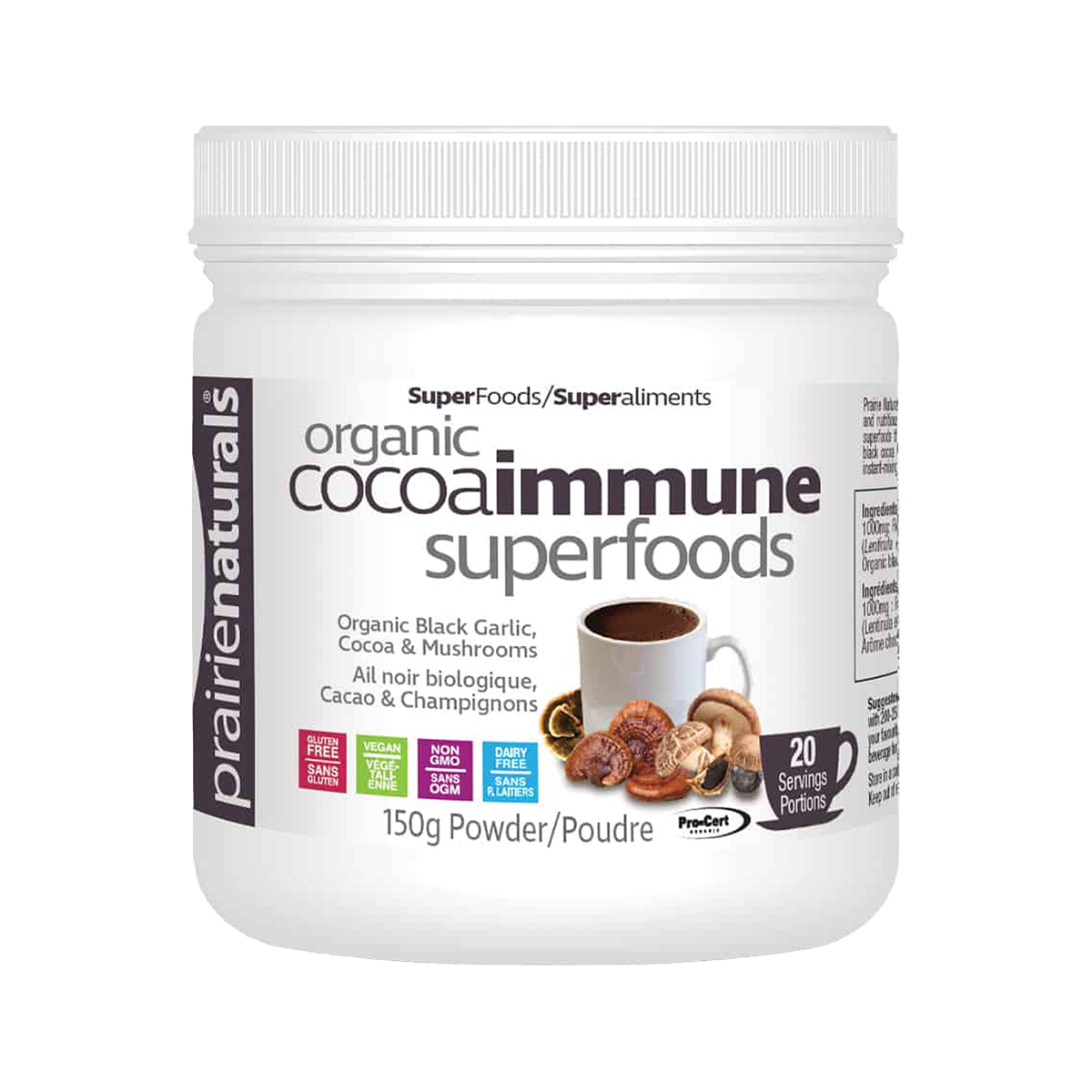 Prairie Naturals Organic CocoaImmune SuperFoods -免疫至尊超級食物粉-150g