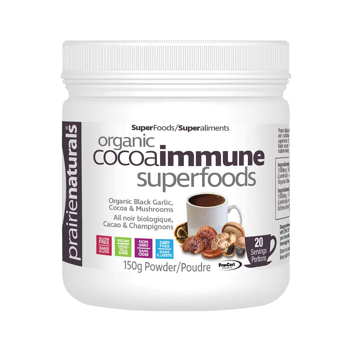 Prairie Naturals Organic CocoaImmune SuperFoods  - 150g 