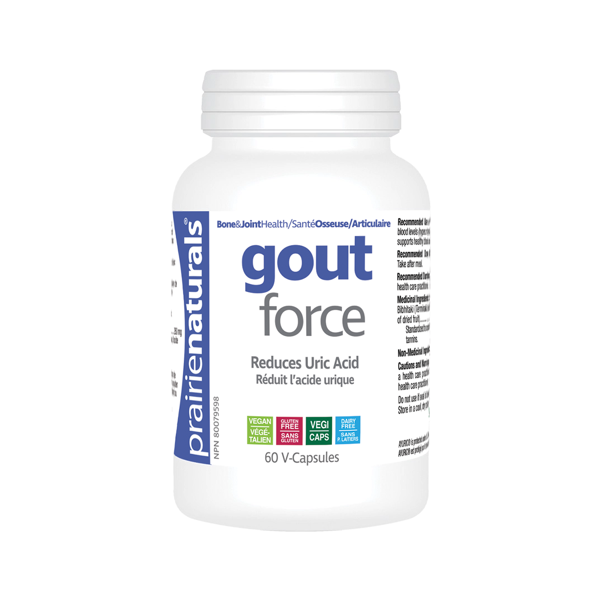 Prairie Naturals Gout-Force 尿酸清 60粒