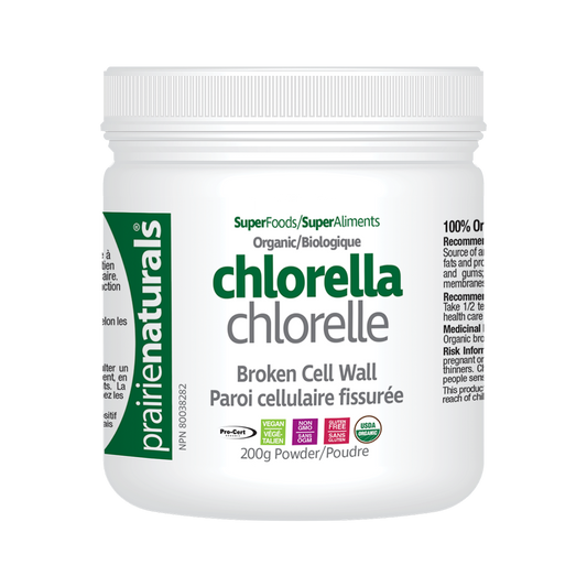 Prairie Naturals Organic Chlorella Powder 有機小球藻粉 200g Exp:2027/03