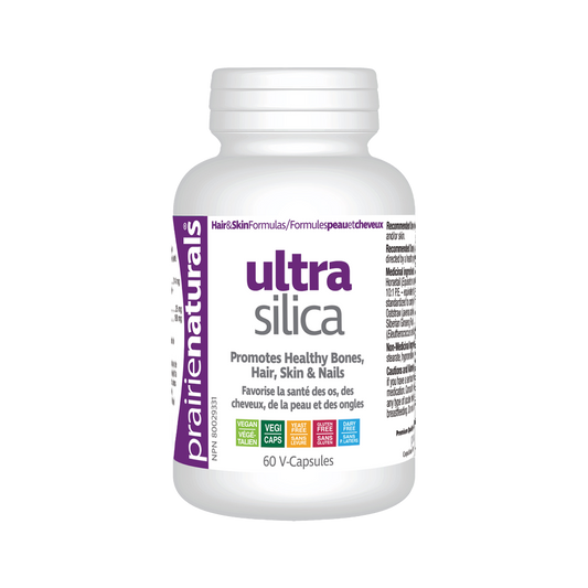 Prairie Naturals Ultra-Silica  60 Capsules Strong Hair and Bones, Beautiful Skin and Nails