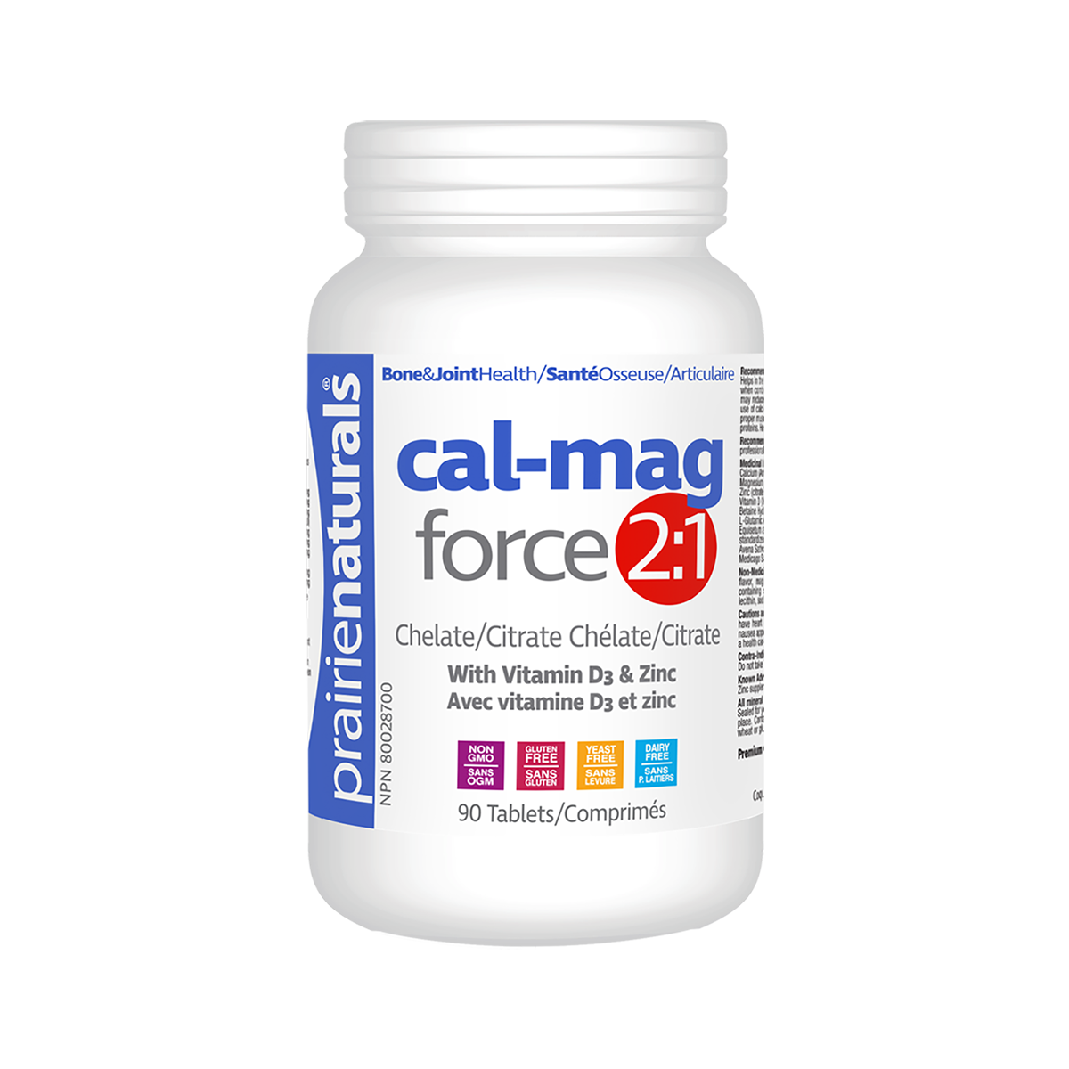 Prairie Naturals Cal-Mag Force 2:1  90 Capsules