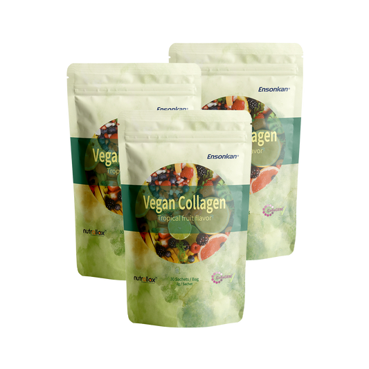 Ensonkan Vegan Collagen Tropical Fruit Flavor  (Tropical Fruit Flavor)- 30 sticks/pack【3 packs】