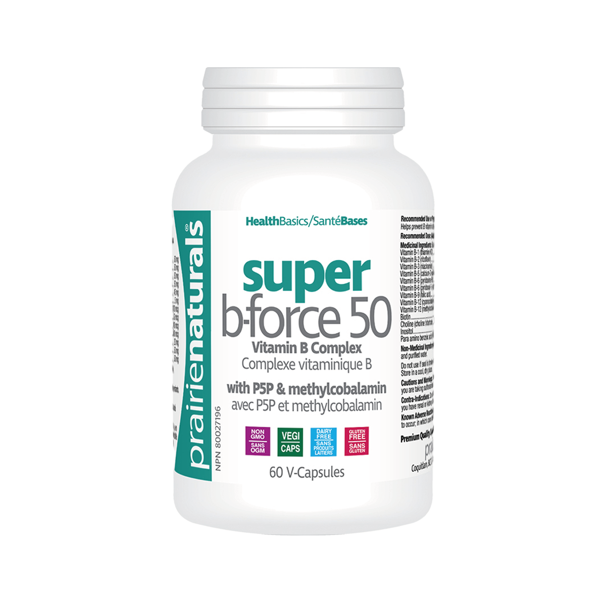 Prairie Naturals Super b-Force 50  60 V-Capsules