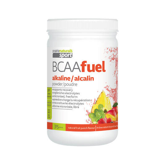 Prairie Naturals Fuel Alkalinized BCAA - Natural fruit punch flavour 支鏈氨基酸（雜果賓治味）315g